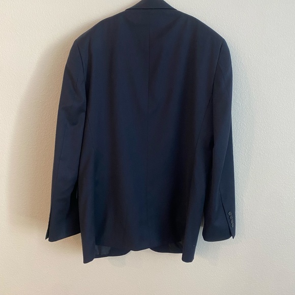 Jos. A Bank Men's Executive Wool Tailored Fit Navy Suit Blazer - 42L - Picture 2 of 6
